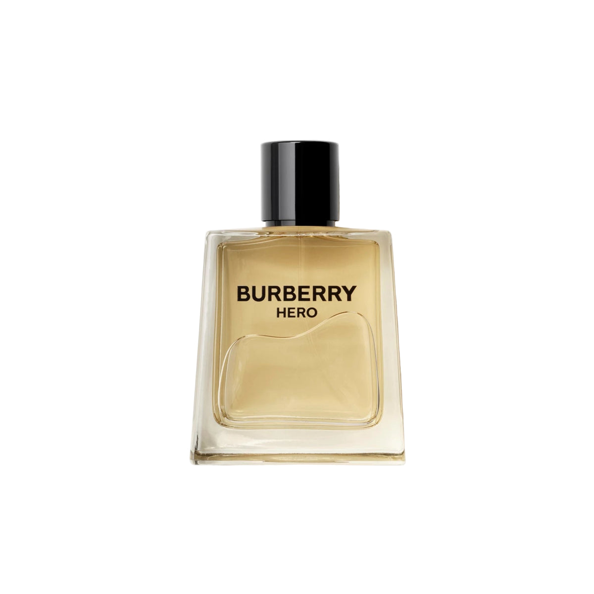 Burberry Hero perfume bottle on a white background
