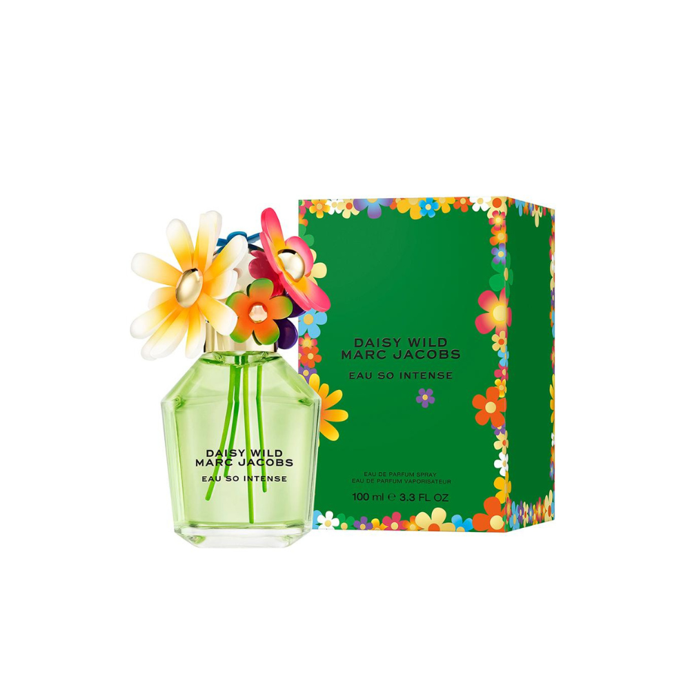 Daisy Wild Eau So Intense by Marc Jacobs 3.3 Oz EDP (W) bottle and box