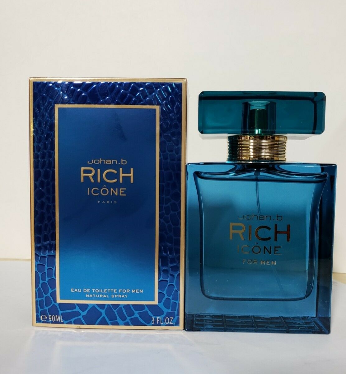 Johan B Rich Icône Eau de Toilette 90 ml bottle and box