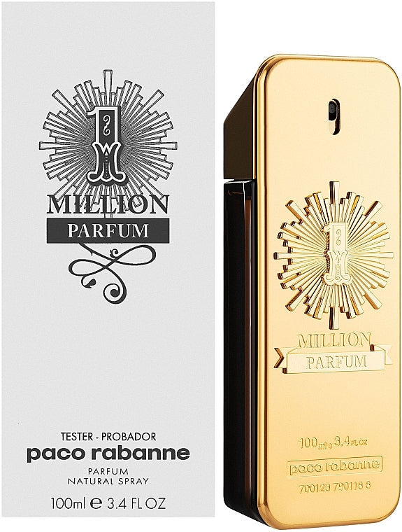 Tester 1 Million Parfum by Paco Rabanne - 3.4 oz PARFUM (M) (BT)