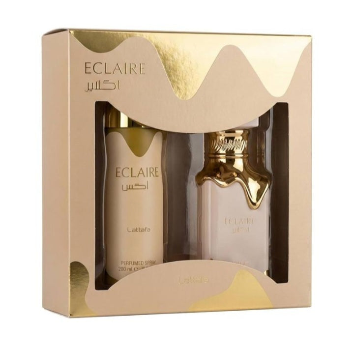 Set Eclaire By Lattafa 2pcs - 3.4 oz EDP + B/S (W)