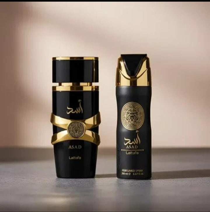 Set Asad By Lattafa 2pcs 3.4 oz EDP + B/S (M)