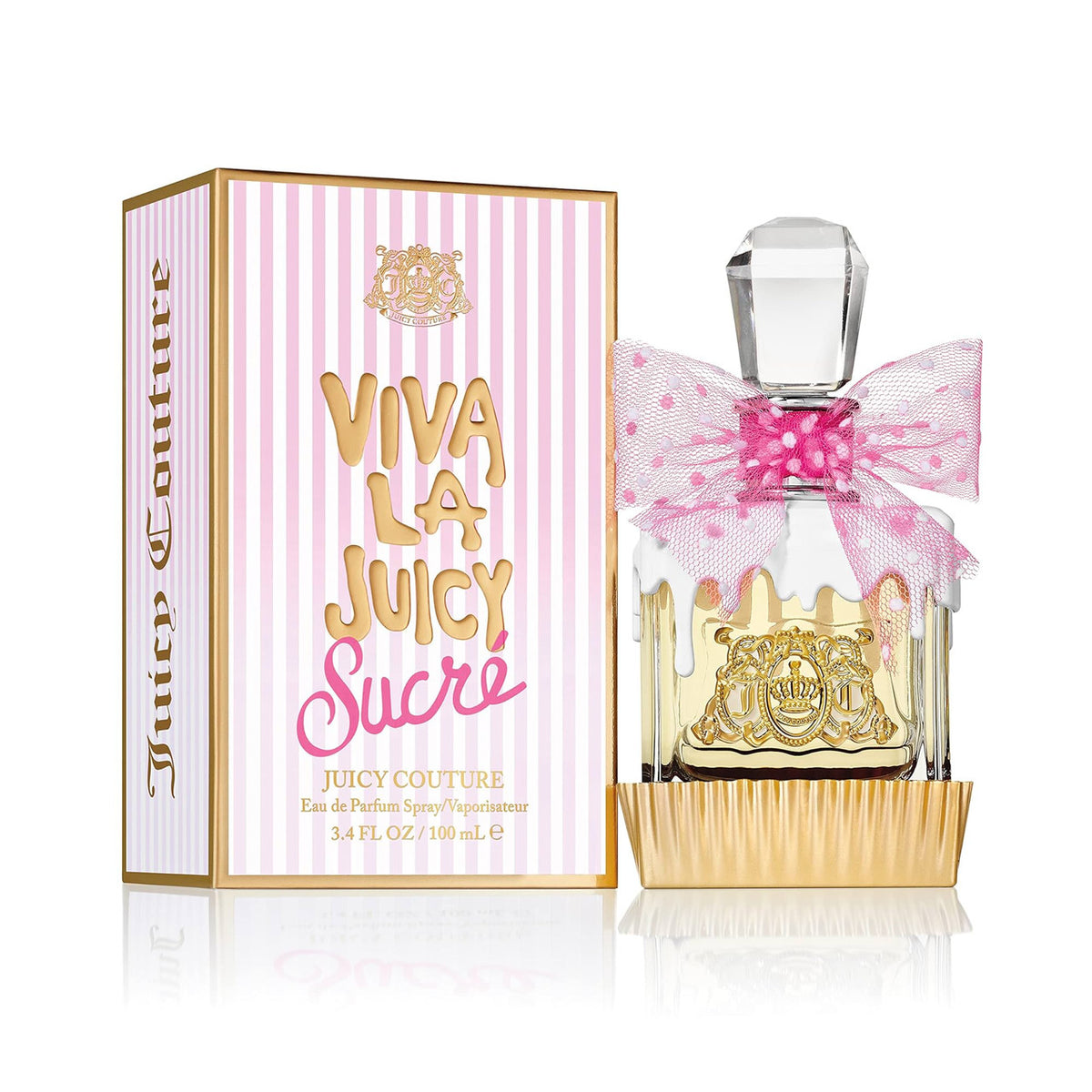 Viva la Juicy Sucre by Juicy Couture 3.4 Oz EDP (W)(RT) bottle and box