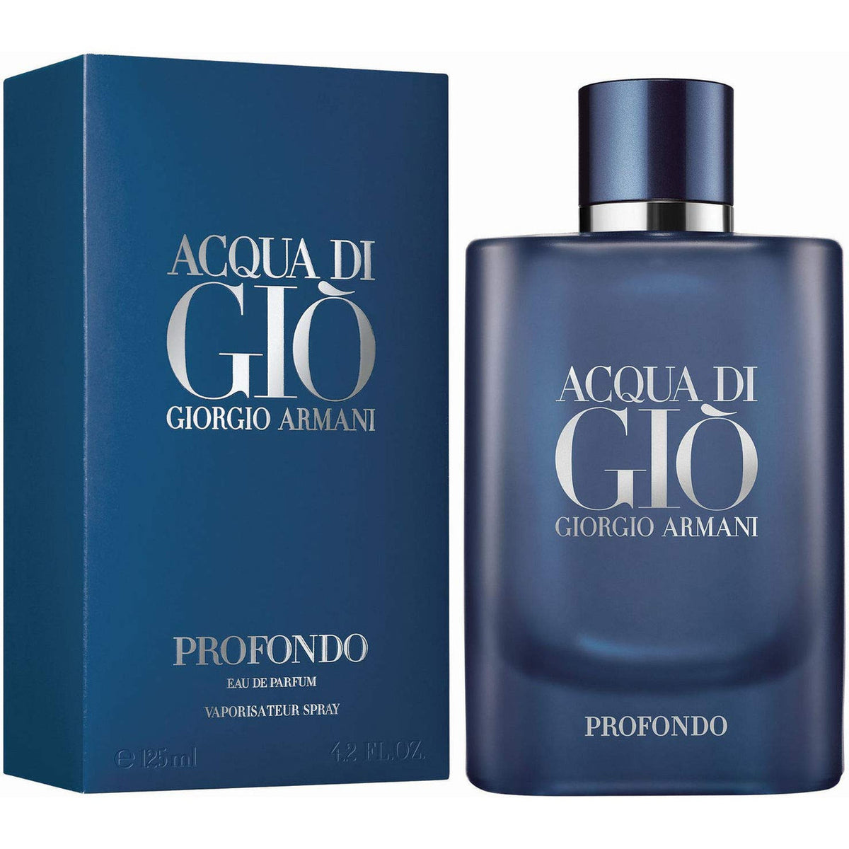 Acqua Di Gio Profondo by Giorgio Armani 4.2 oz EDP (M) bottle and box