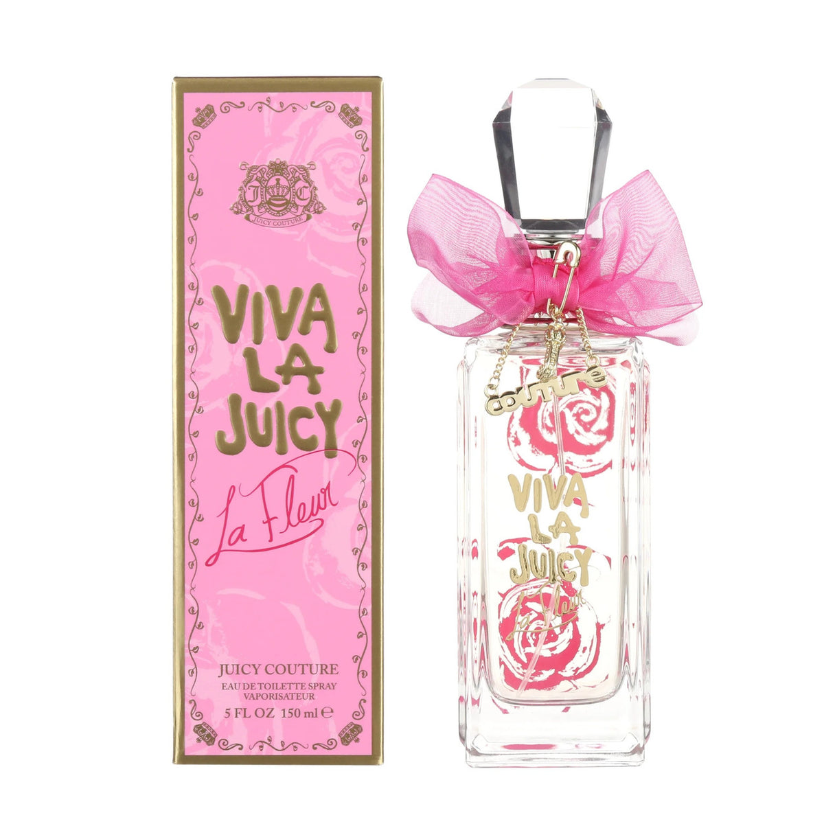 Viva la Juicy La Fleur by Juicy Couture 5.0 Oz EDT (W)(RT) bottle and box