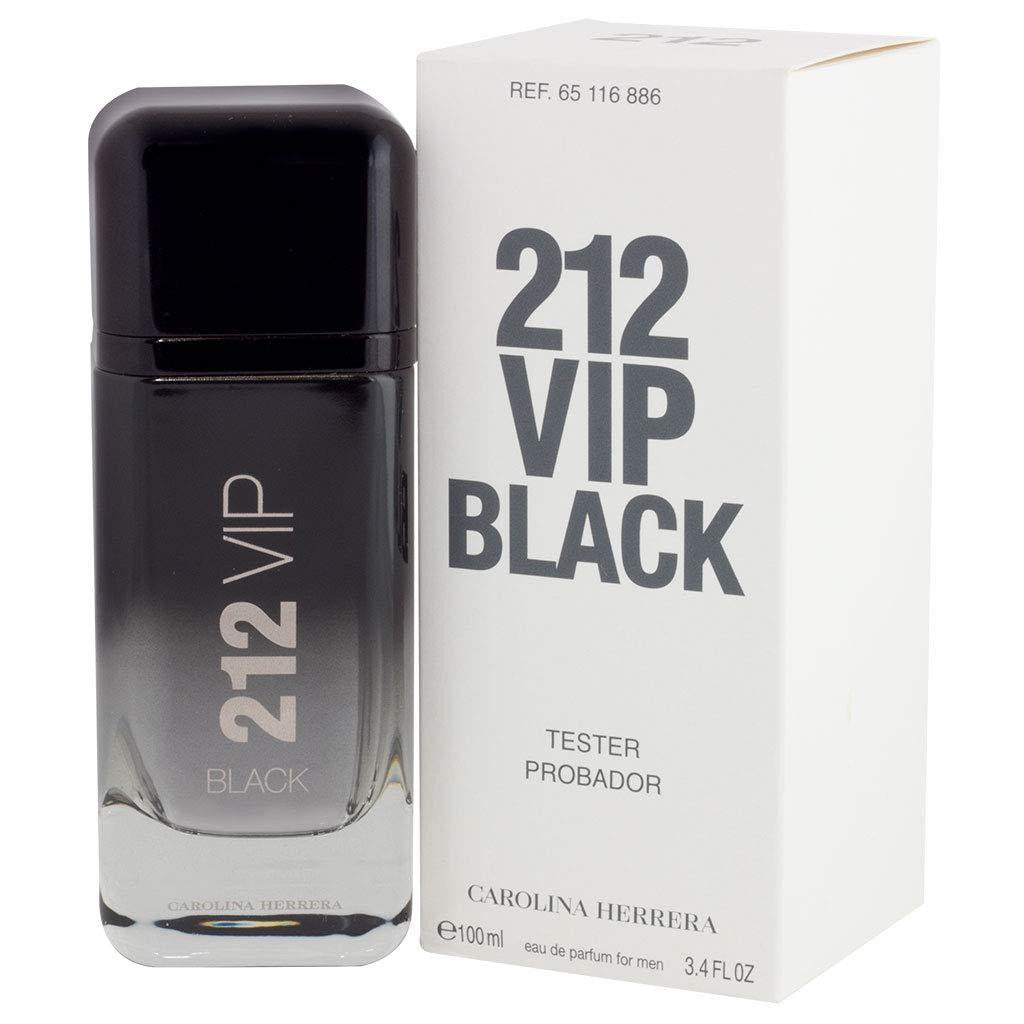 Tester 212 Vip Black By Carolina Herrera 3.4Oz EDP(M)* bottle and box