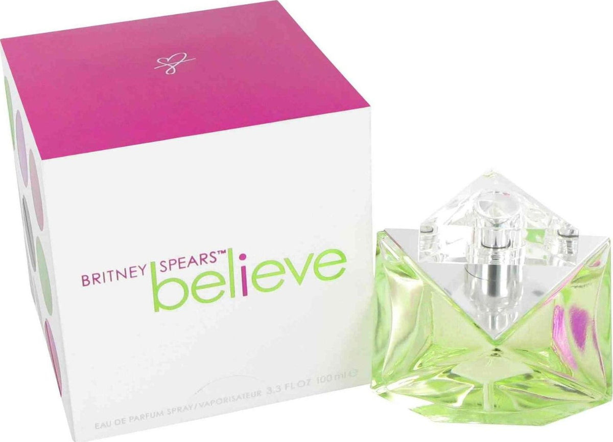 Believe By Britney Spears 3.3oz EDP (W)(RT) bottle and box