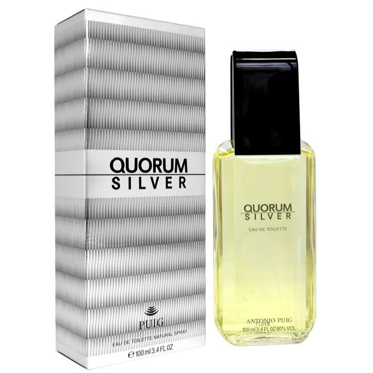 Quorum Silver by Antonio Puig - 3.4 Oz Eau de Toilette for men