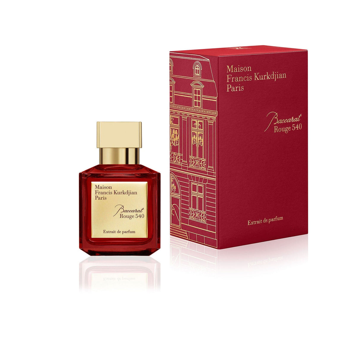 Maison Francis Kurkdjian Baccarat Rouge 540 Extrait de Parfum 70 ml bottle and box