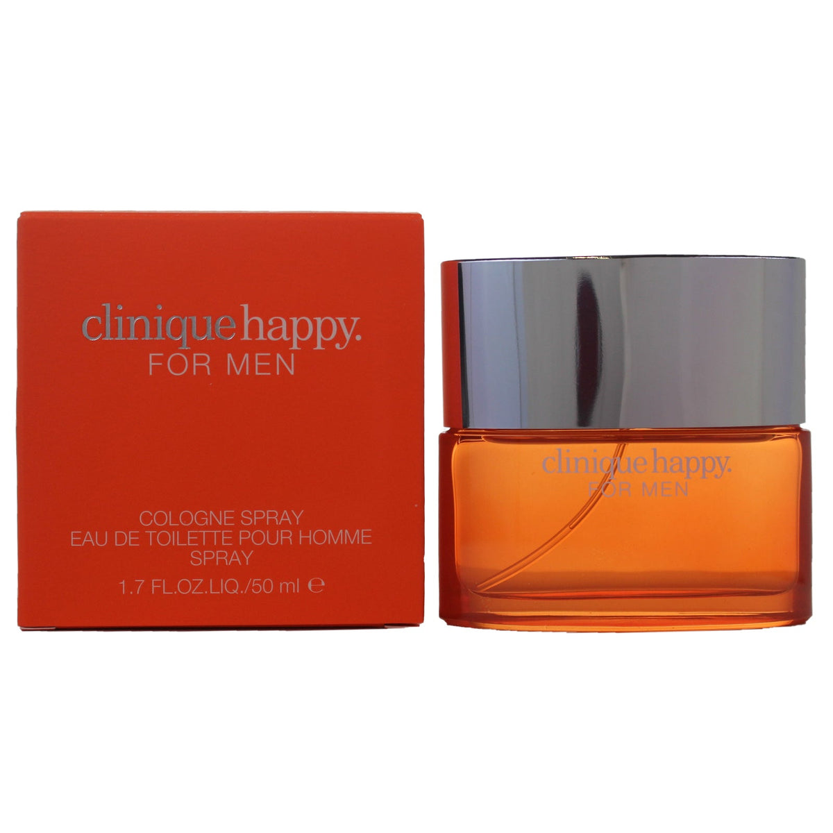 Clinique Happy for Men Cologne Spray 50 ml bottle and box