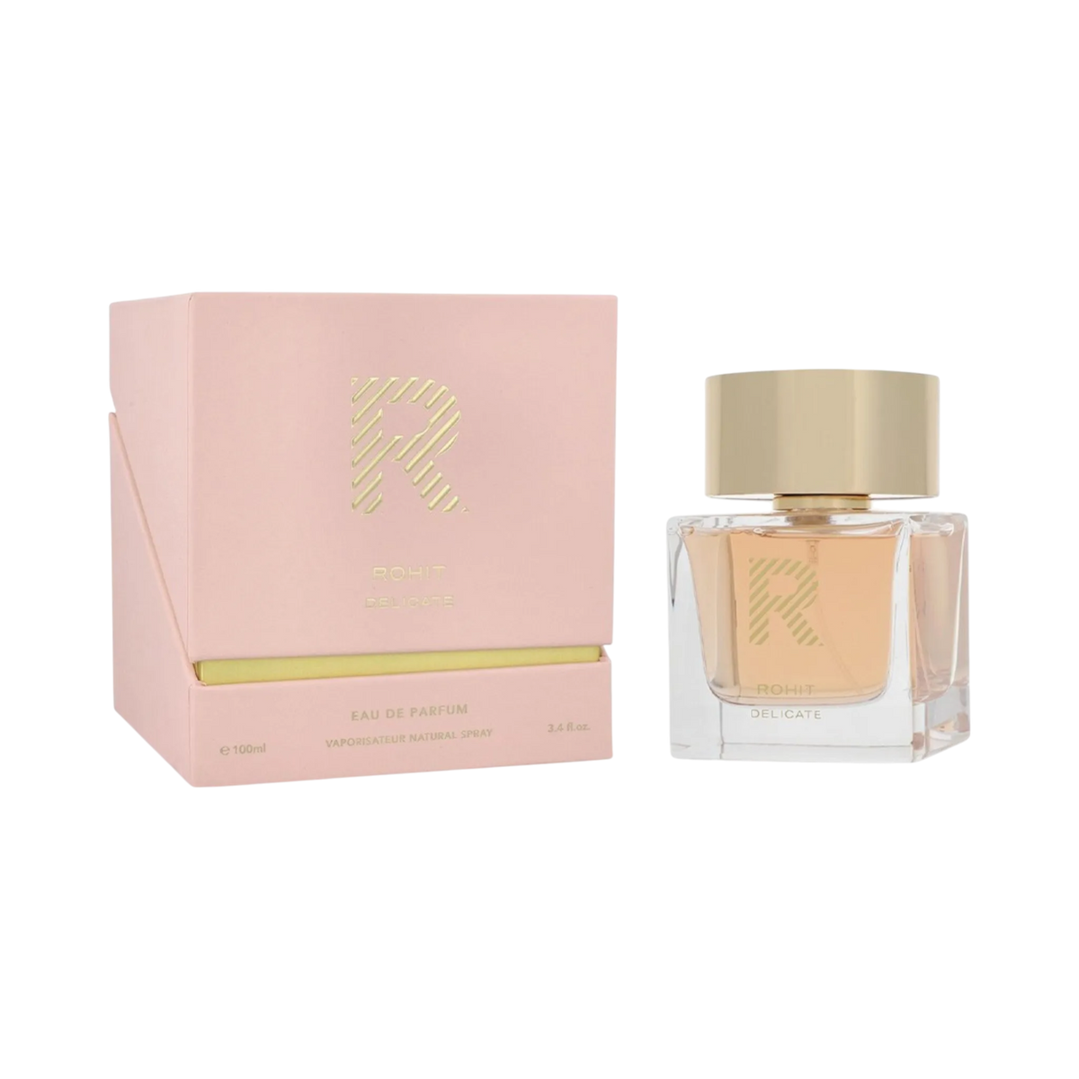 Rohit Delicate Eau de Parfum, 100 mL, with pink box