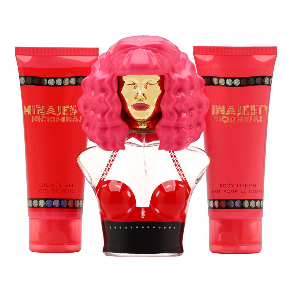 Set Nicki Minaj Minajesty EDP 3.4oz + BL+SG (W)