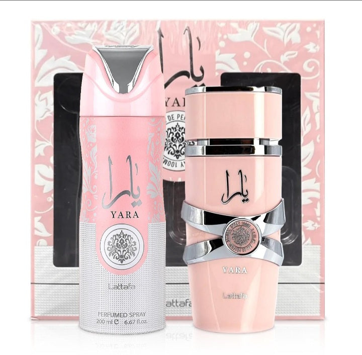 Set Yara By Lattafa 2pcs 3.4 oz EDP + B/S (W)