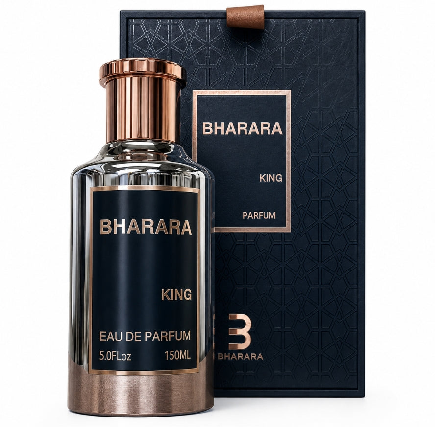 Bharara King Eau de Parfum, 5.0 oz / 150 mL bottle and box