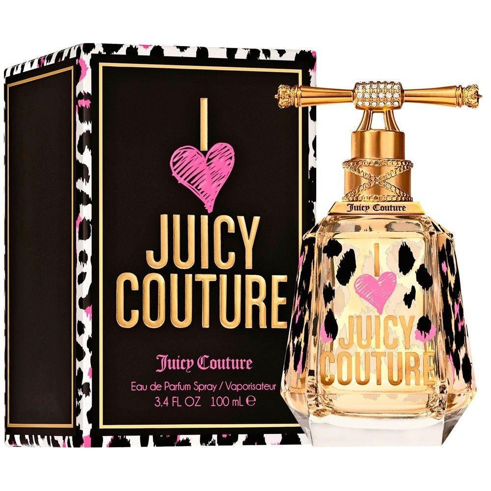 I Love Juicy Couture By Juicy Couture Edp 3.4oz (W)(RT) bottle and box